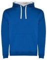 Heren Hoodie Urban Rolly SU1067 royal blue-wit